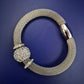 Elegantes Mesh-Armband mit Strasskugel – Glanzvoll & Modern