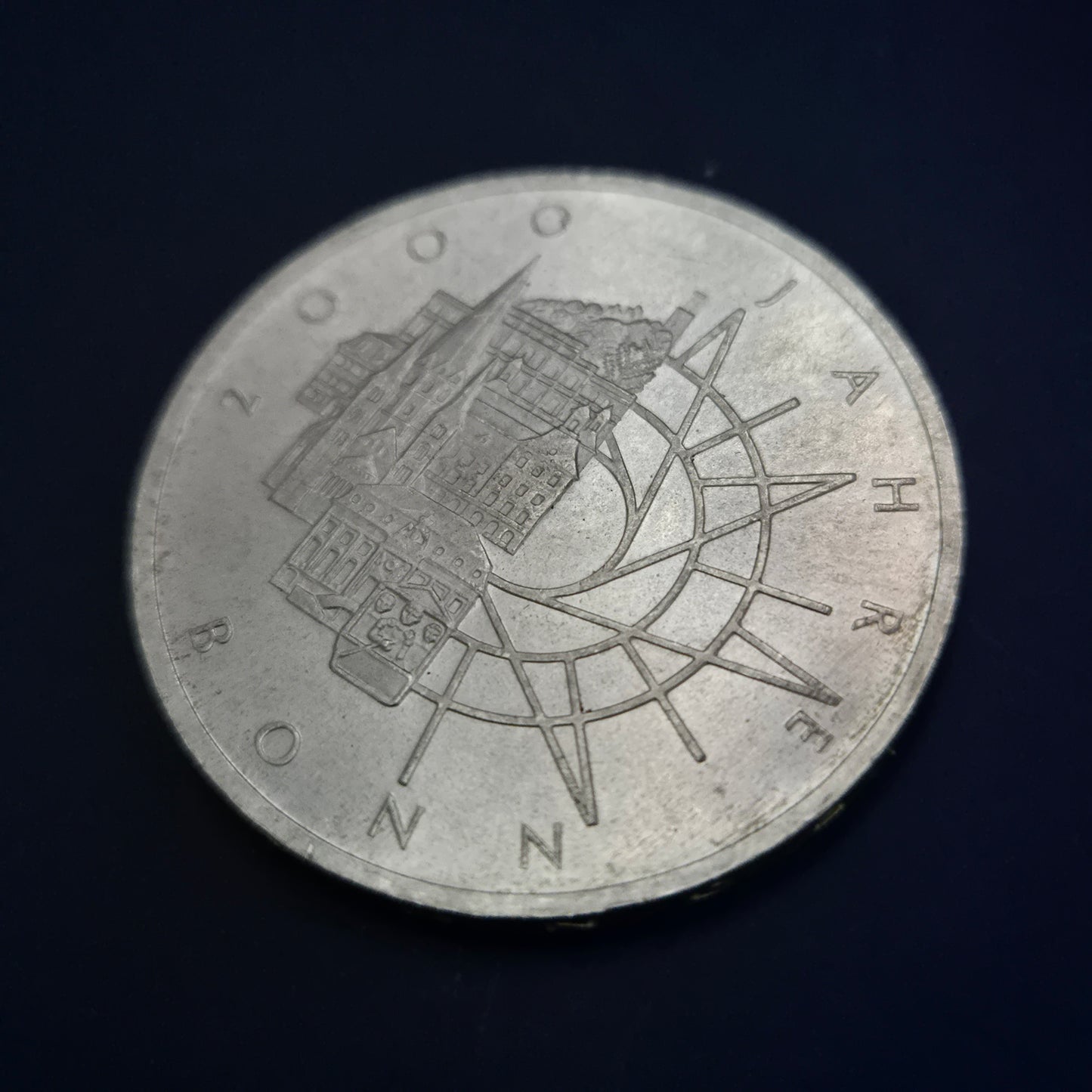 10 DM Gedenkmünze 1989 – 2000 Jahre Bonn – Silbermünze