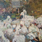 Fritz Klaiberg (1921-1998) Ölgemälde Entengruppe am See 74x84cm