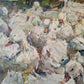 Fritz Klaiberg (1921-1998) Ölgemälde Entengruppe am See 74x84cm