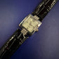 Elegante Damen Uhr – Quadratisches Gehäuse mit funkelndem Steinbesatz