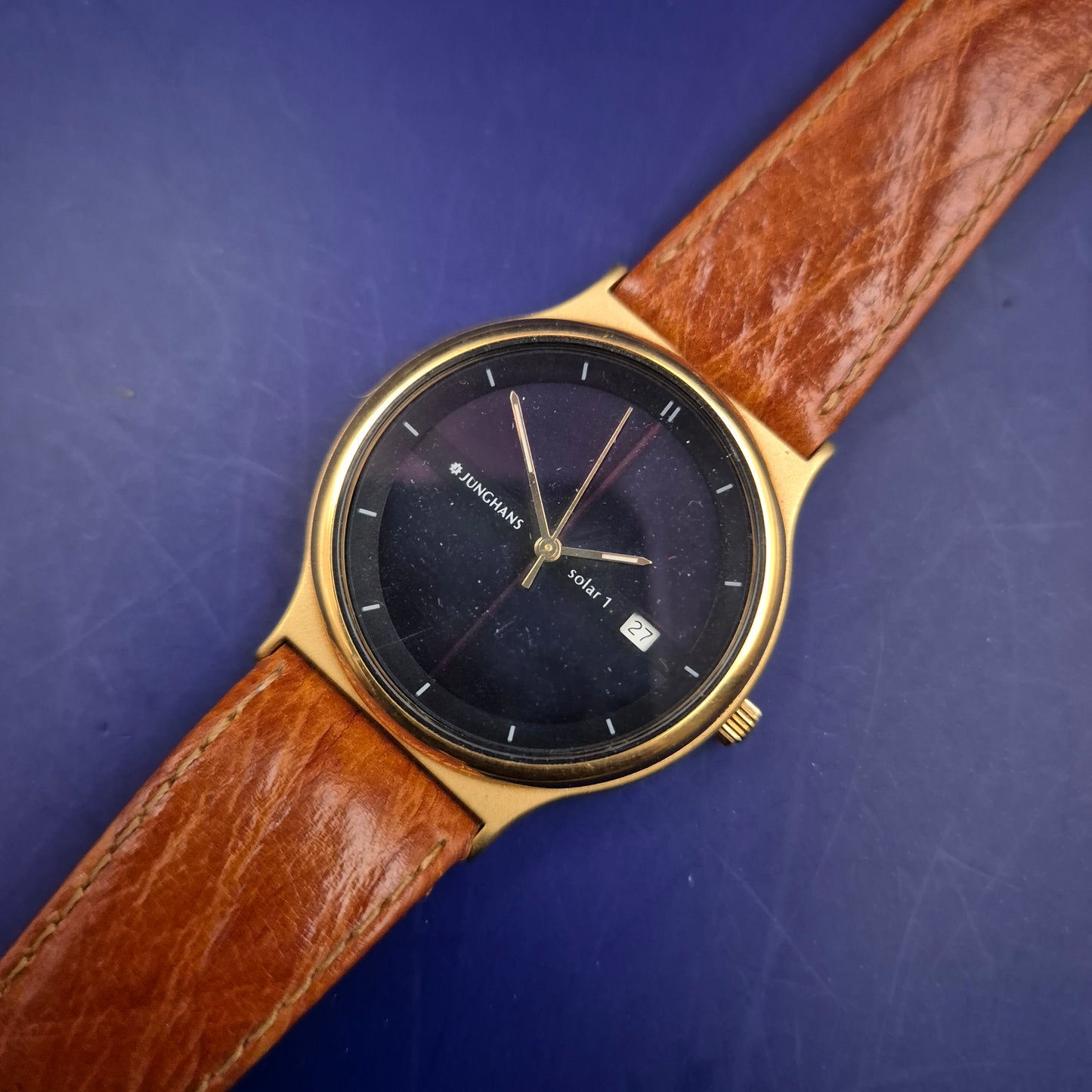 Exklusive Junghans Solar 1 Herren Uhr – Klassisch-elegantes Design in Gold