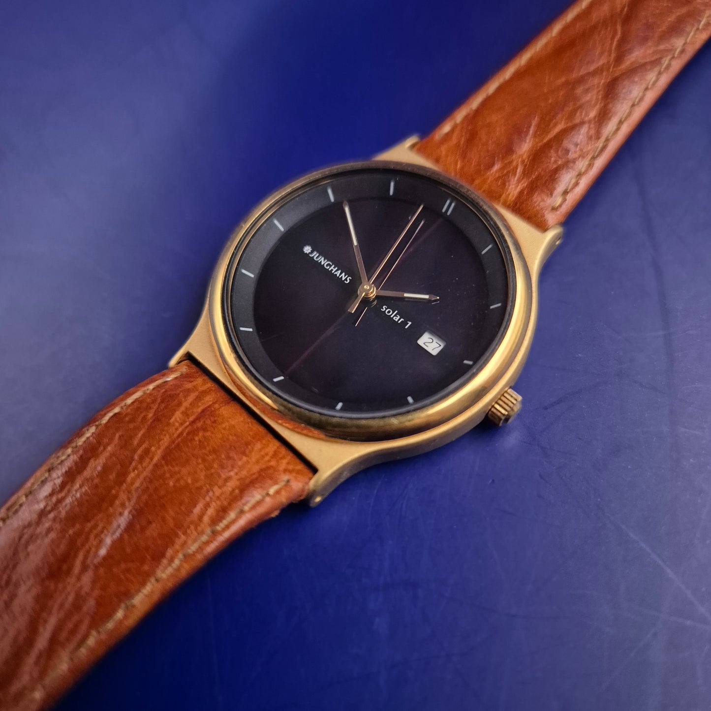 Exklusive Junghans Solar 1 Herren Uhr – Klassisch-elegantes Design in Gold