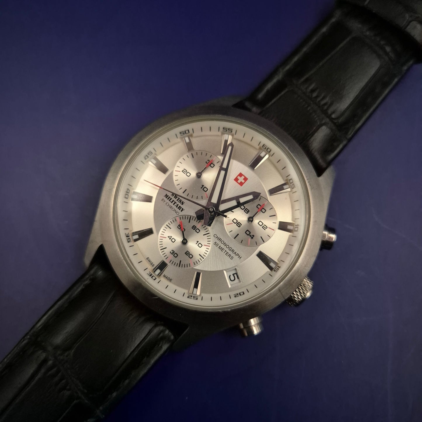Hochwertige Swiss Military by Chrono Herren Uhr – Eleganter Chronograph