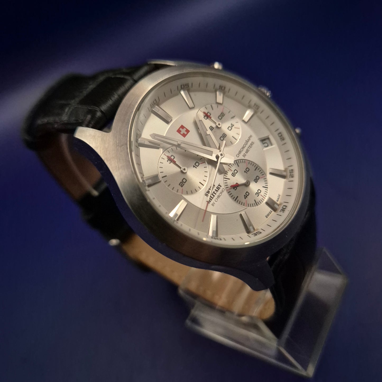 Hochwertige Swiss Military by Chrono Herren Uhr – Eleganter Chronograph
