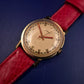 Vintage Timex Damen Uhr – Klassisches Design mit rotem Schlangen-Optik Armband