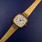 Elegante Condor Damen Uhr – Gold-Optik mit funkelndem Steinbesatz
