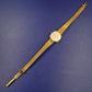 Elegante Condor Damen Uhr – Gold-Optik mit funkelndem Steinbesatz
