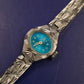 Vintage Fero Feldmann Damen Uhr – Funkelndes Design mit blauem Zifferblatt