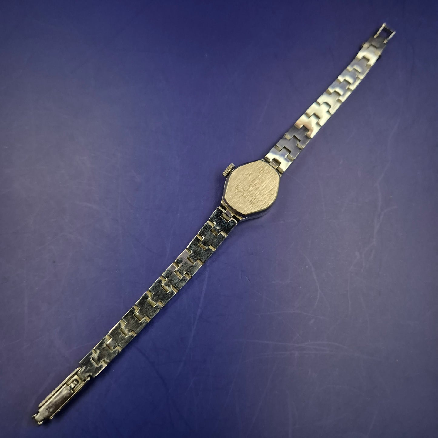 Vintage Fero Feldmann Damen Uhr – Funkelndes Design mit blauem Zifferblatt
