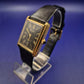 Elegante Primato Herren Uhr – Klassisches Rechteck-Design in Gold & Schwarz
