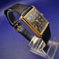 Elegante Primato Herren Uhr – Klassisches Rechteck-Design in Gold & Schwarz