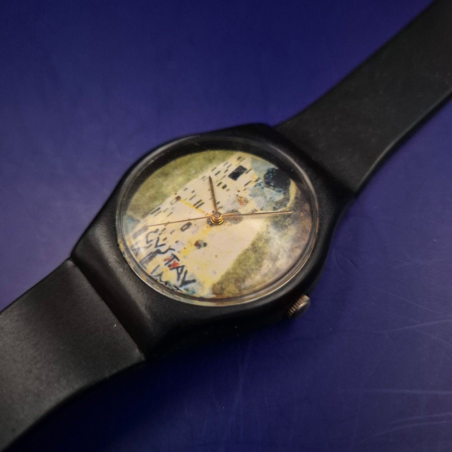 Exklusive Gustav Klimt „Der Kuss“ Herren Uhr – Kunstvolles Design aus Japan
