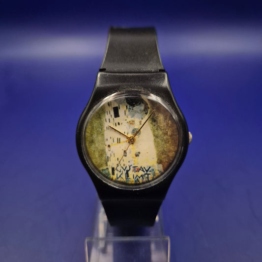 Exklusive Gustav Klimt „Der Kuss“ Herren Uhr – Kunstvolles Design aus Japan