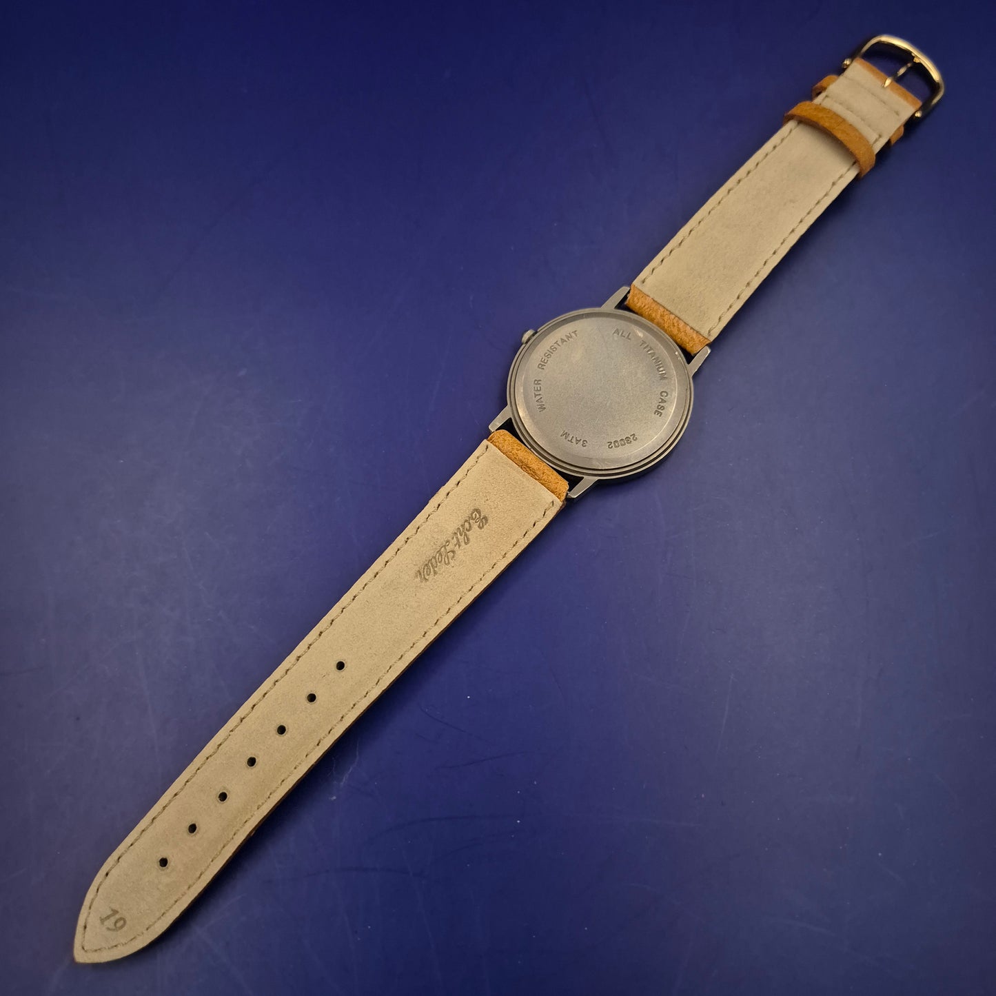 Elegante Atlanta Herren Uhr – Ultraleichtes Titanium-Design mit Lederband