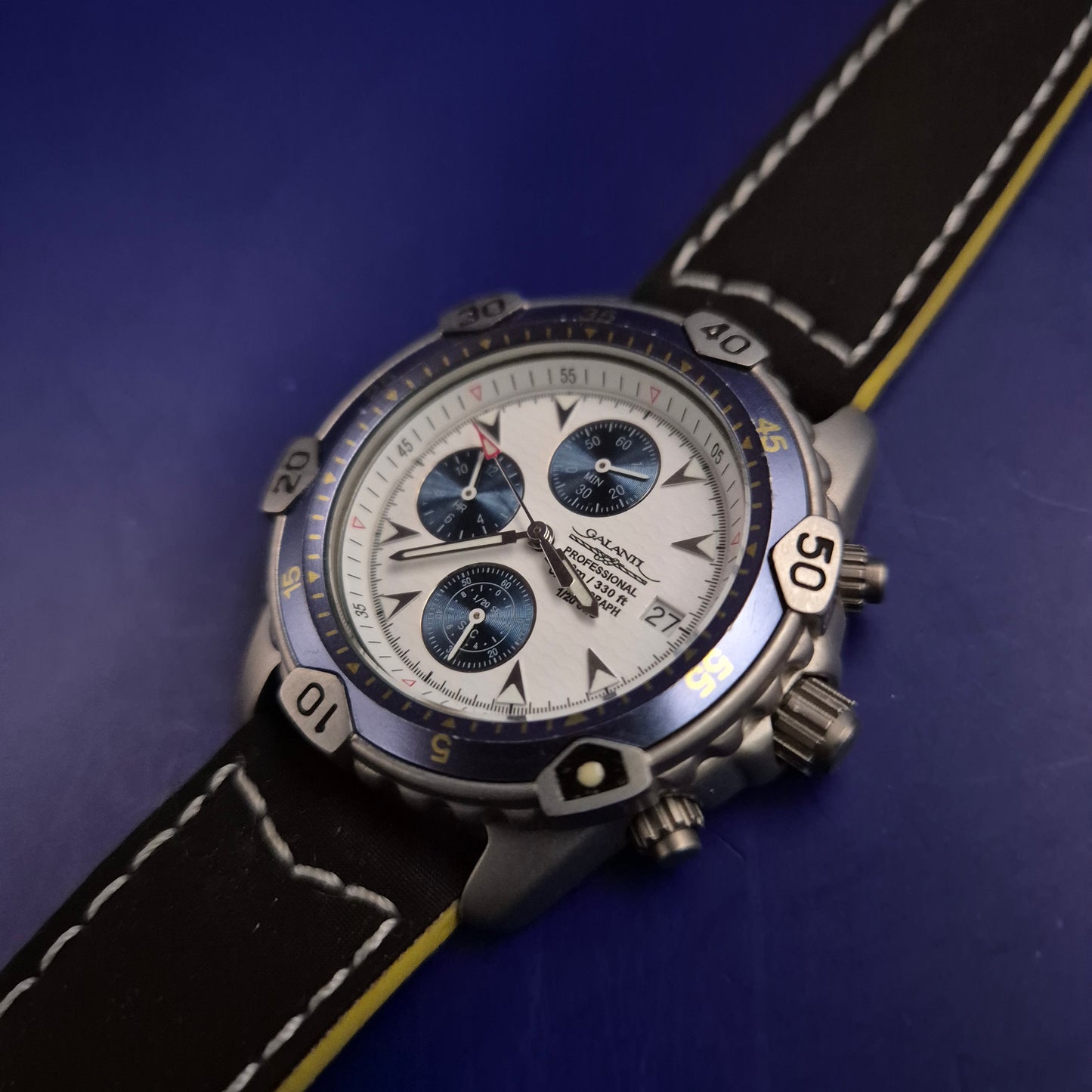 Robuster Galanti Professional Herren Chronograph – Sportliches Design in Silber