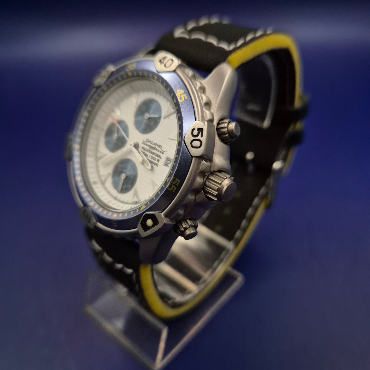 Robuster Galanti Professional Herren Chronograph – Sportliches Design in Silber