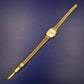 Elegante Safira Damen Uhr – Gold-Optik mit strukturiertem Zifferblatt
