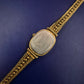 Elegante Safira Damen Uhr – Gold-Optik mit strukturiertem Zifferblatt