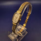 Elegante Safira Damen Uhr – Gold-Optik mit strukturiertem Zifferblatt