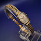 Elegante Safira Damen Uhr – Gold-Optik mit strukturiertem Zifferblatt