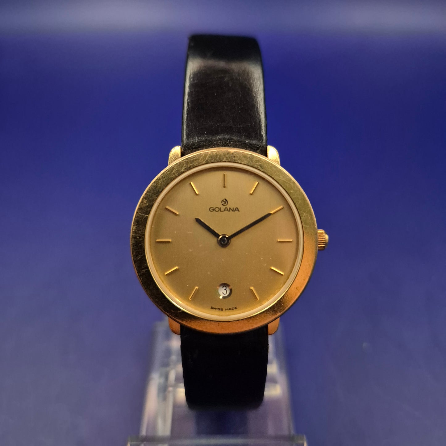 Elegante Golana Damen Uhr – Zeitloses Gold-Design mit Datumsanzeige