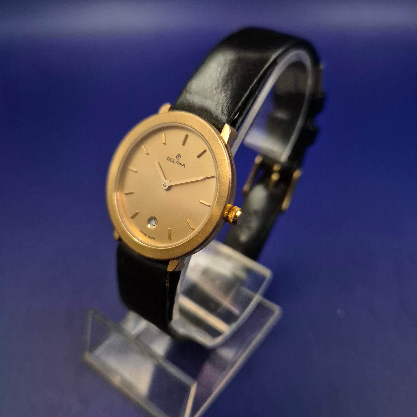 Elegante Golana Damen Uhr – Zeitloses Gold-Design mit Datumsanzeige