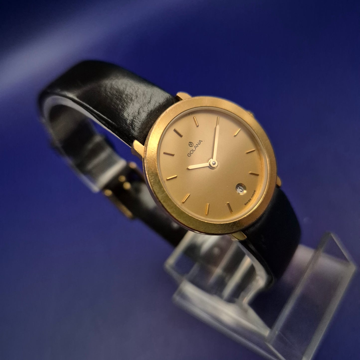 Elegante Golana Damen Uhr – Zeitloses Gold-Design mit Datumsanzeige