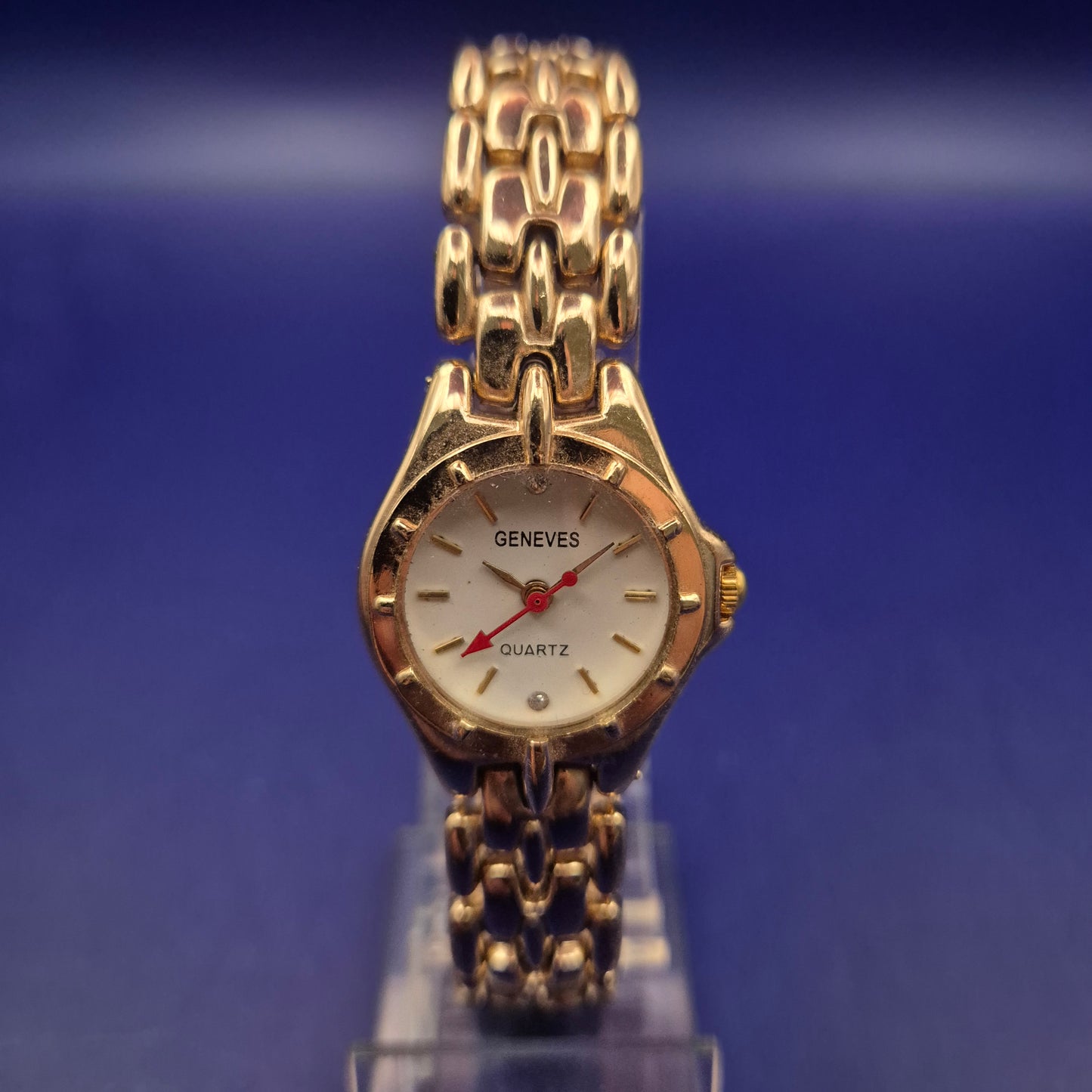 Elegante Geneves Damen Uhr – Klassisches Gold Design mit Quarzwerk