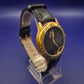 Klassische WMC Excellence Herren Uhr – Gold-Optik mit schwarzem Lederband