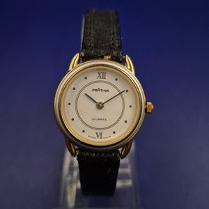 Titel Exklusive Pratina Damen Uhr – Klassisches Swiss Made Design in Gold-Optik