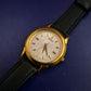 Edle Seiko Damen Uhr – Klassisches Gold-Design mit Struktur-Zifferblatt