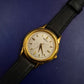 Edle Seiko Damen Uhr – Klassisches Gold-Design mit Struktur-Zifferblatt