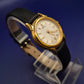 Edle Seiko Damen Uhr – Klassisches Gold-Design mit Struktur-Zifferblatt