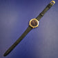 Minimalistische Golana Swiss Damen Uhr – Elegantes Schwarz & Gold Design