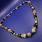 Titel Exklusive Edelstein Kette – Handgefertigt mit Achat, Lava & Onyx