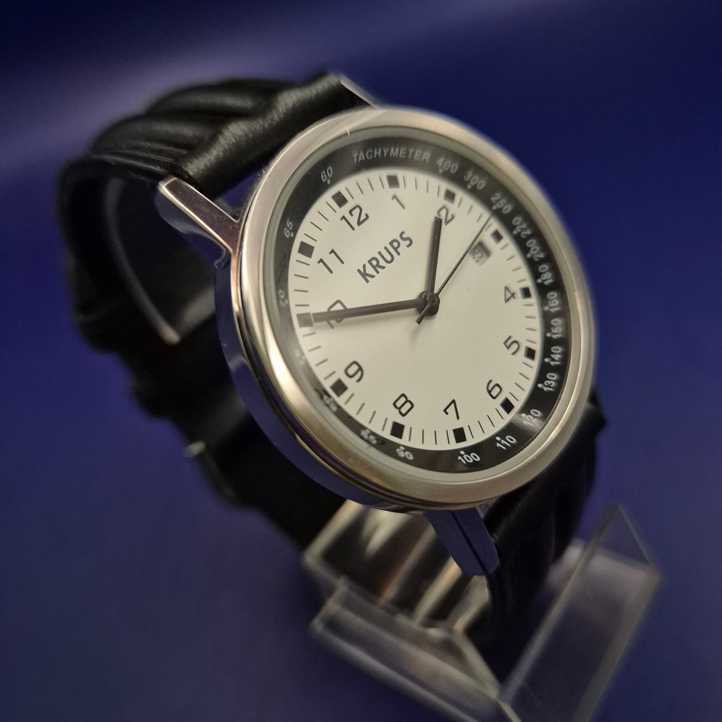 Klassische Krups Herren Uhr – Sportliches Design mit Tachymeter