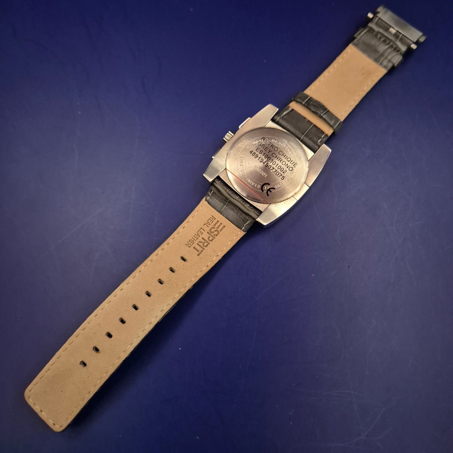 Markante Esprit Herren Uhr – Chronograph im quadratischen Design