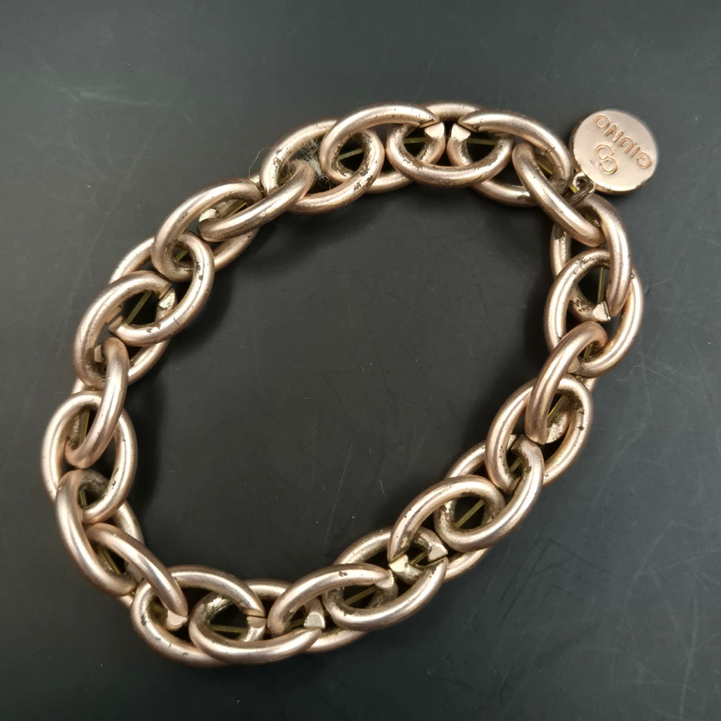 Massives Giuno Damen Armband – Roségoldfarbene Gliederkette