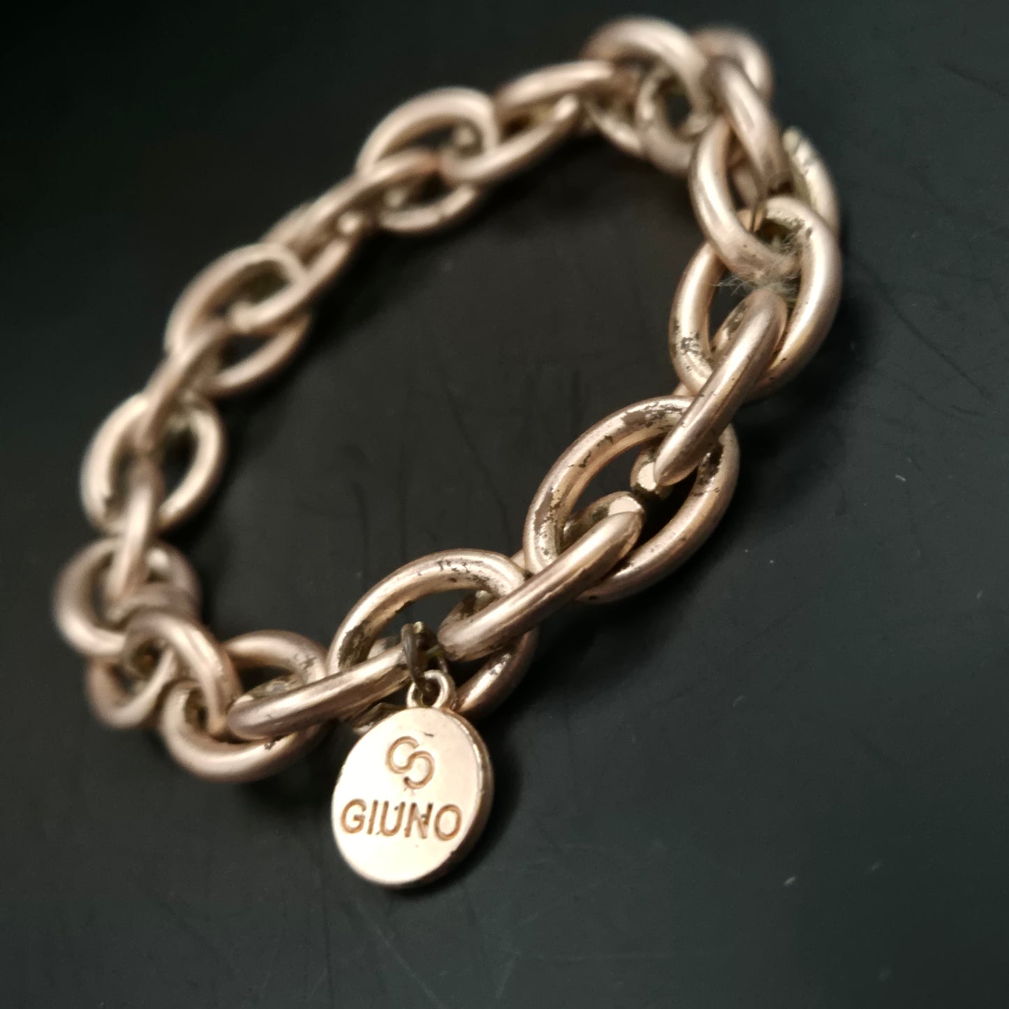 Massives Giuno Damen Armband – Roségoldfarbene Gliederkette