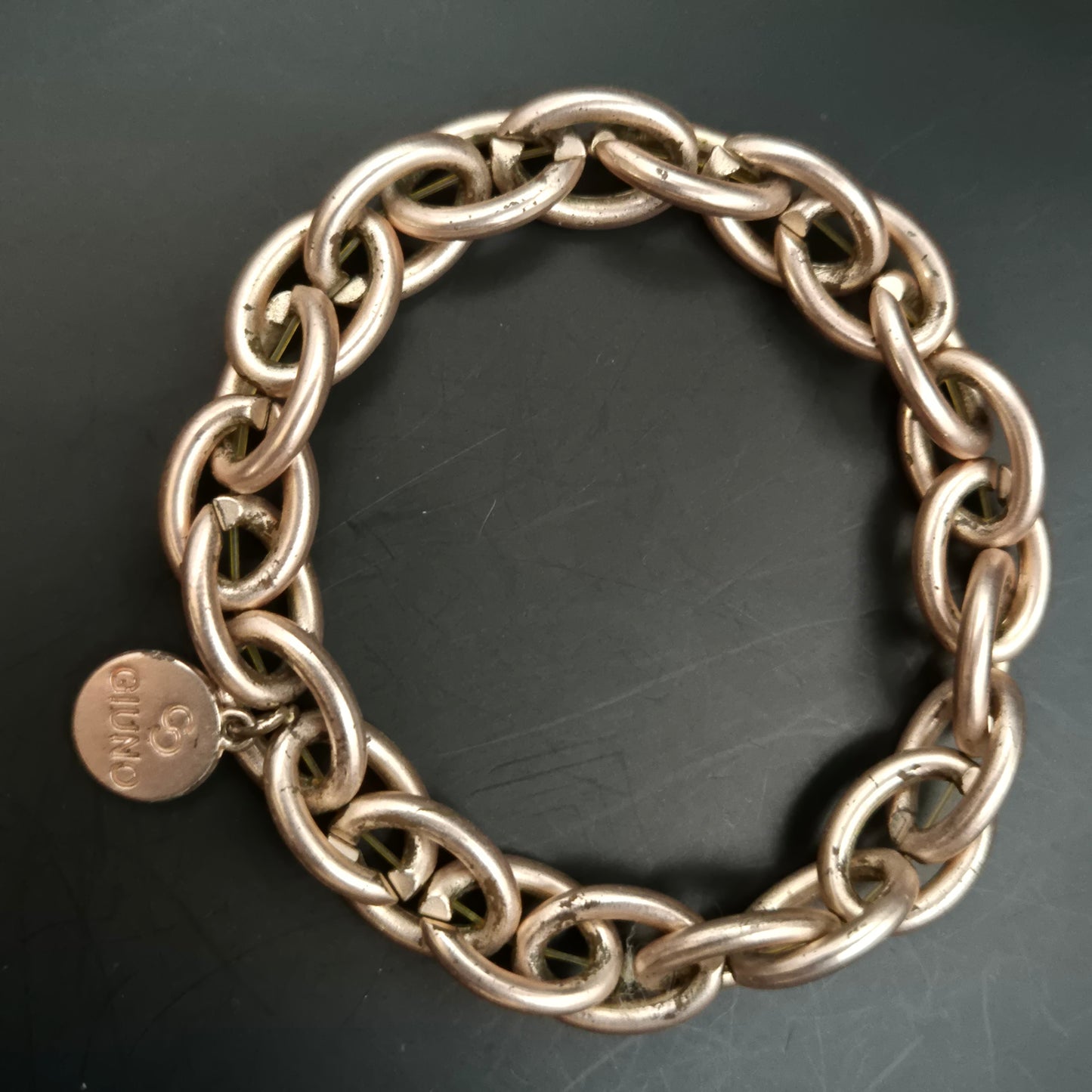 Massives Giuno Damen Armband – Roségoldfarbene Gliederkette