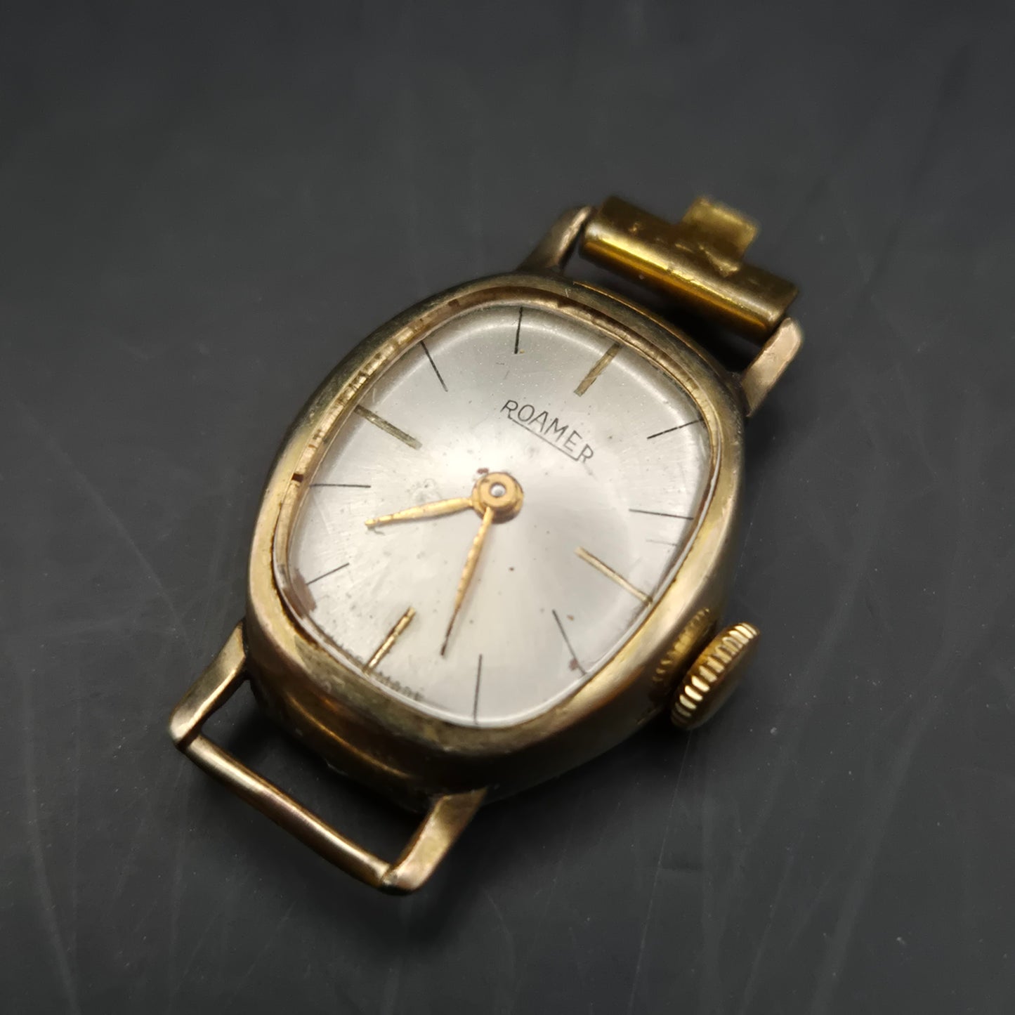 Elegante Roamer Damen Uhr – Vintage Schweizer Handaufzug vergoldet