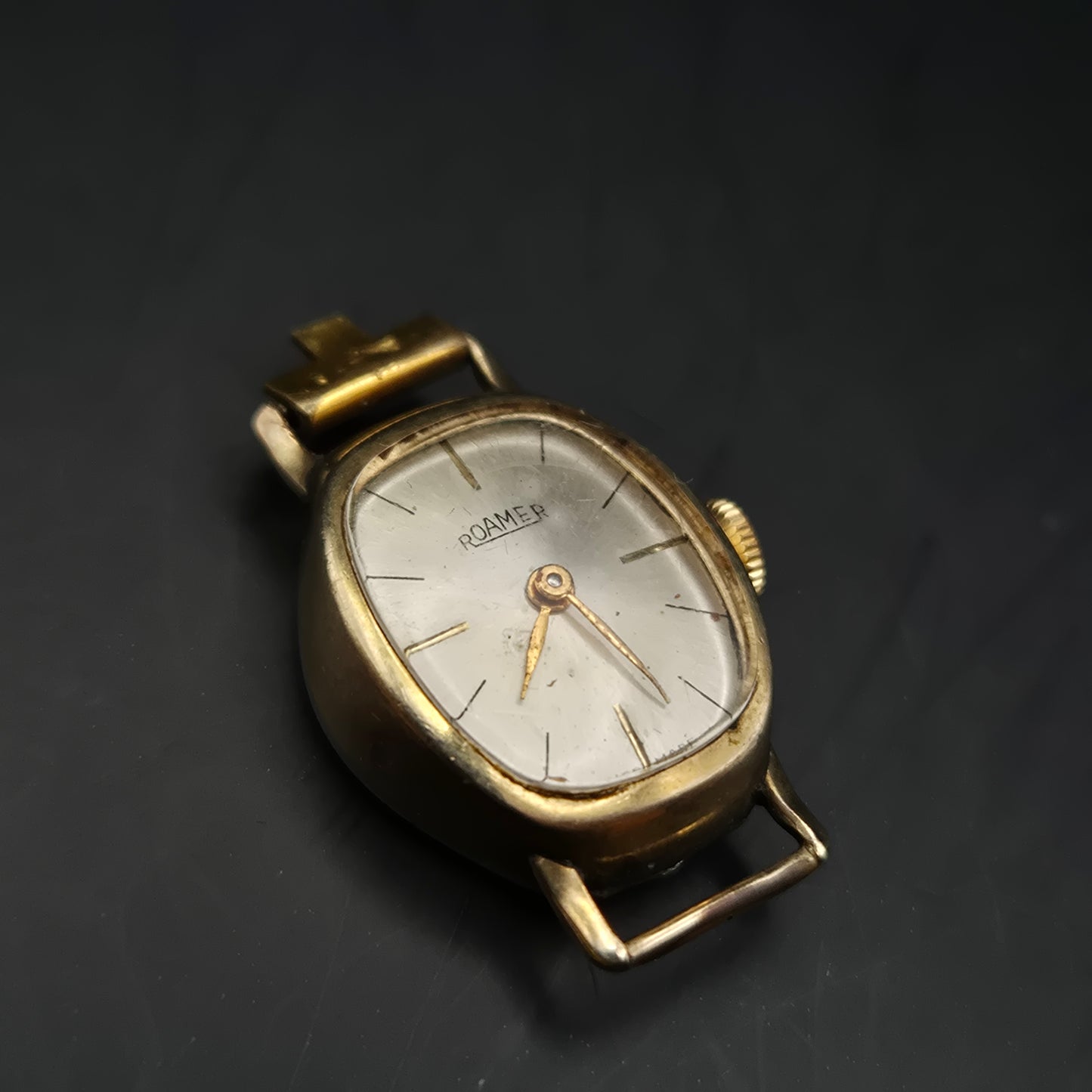 Elegante Roamer Damen Uhr – Vintage Schweizer Handaufzug vergoldet