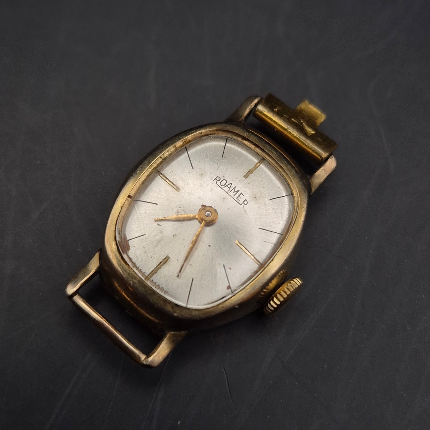 Elegante Roamer Damen Uhr – Vintage Schweizer Handaufzug vergoldet