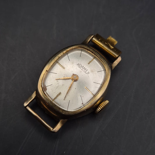 Elegante Roamer Damen Uhr – Vintage Schweizer Handaufzug vergoldet