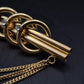 Elegante Goldene Brosche mit Kristallbesatz – Stilvolle Damen Brosche