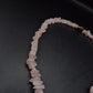 Elegante Rosenquarz Splitterkette – Zartrosa Naturstein Damen Kette