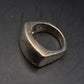 Massiver Herren Ring – Robuster Siegelring Stil in Silber Optik