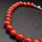 Elegante Rote Korallen Kette – Klassische Perlen Halskette mit Silberverschluss