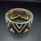 Modisches Damen Armband – Geometrisches Design mit Strass-Verzierung